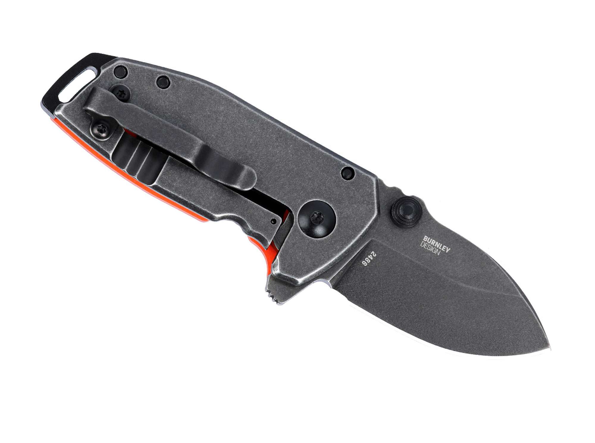 Briceag Squid Compact G10 Orange CRKT- Maner G10 Portocaliu, Lama D2