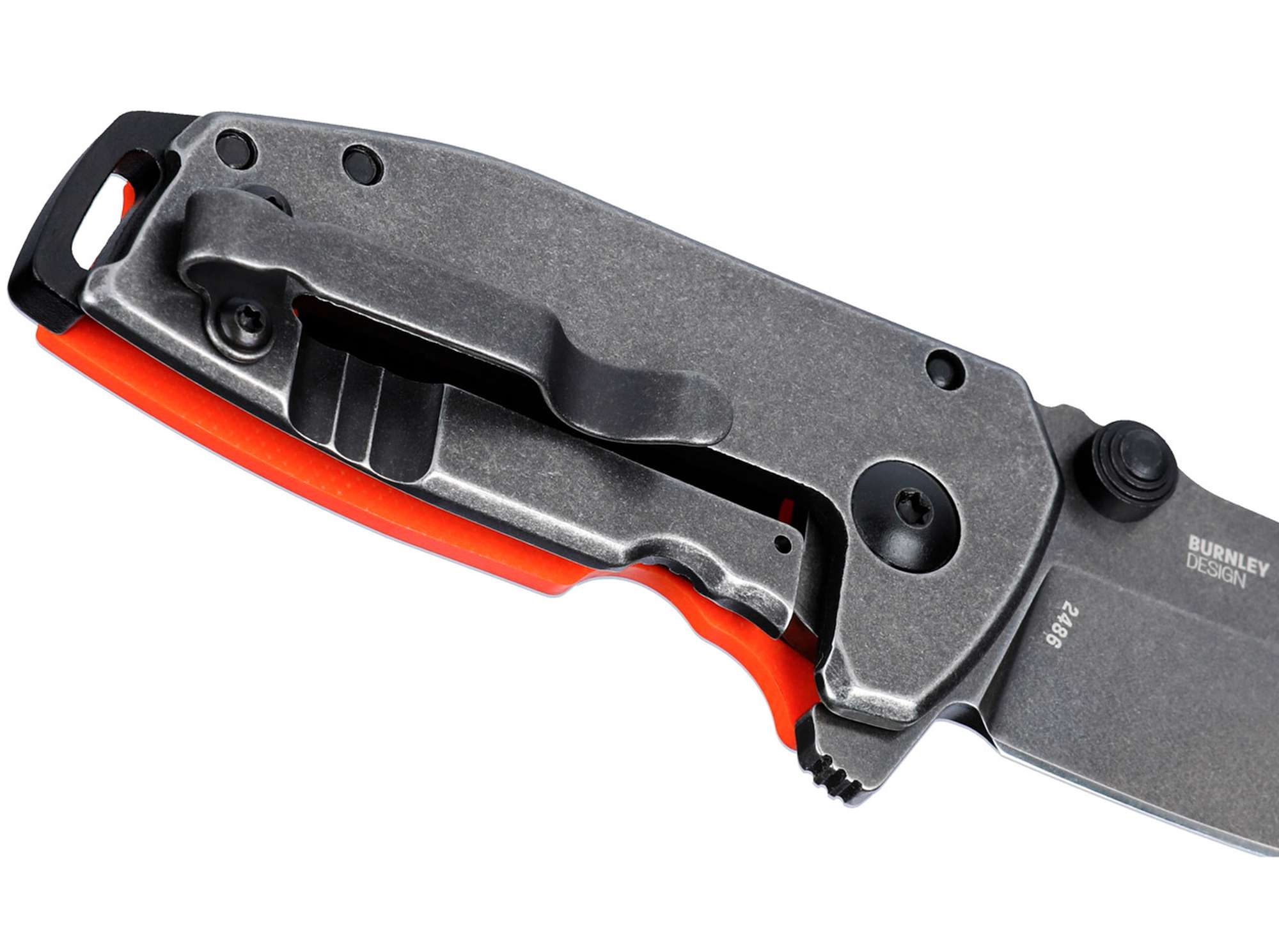 Briceag Squid Compact G10 Orange CRKT- Maner G10 Portocaliu, Lama D2