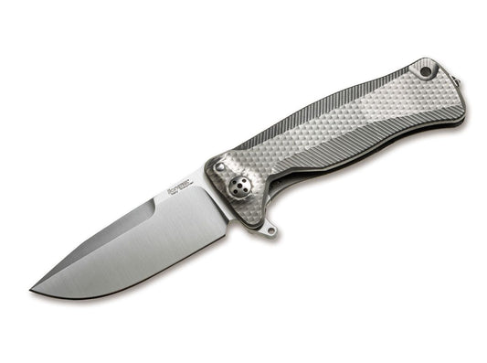 Briceag SR22 Titan Grey LionSteel- Maner Titan, Otel Sleipner