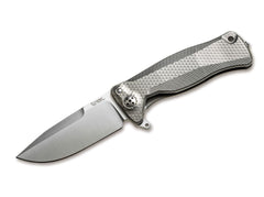 Briceag SR22 Titan Grey LionSteel- Maner Titan, Otel Sleipner