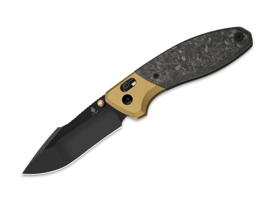 Briceag Staffi S45VN Black Ti CF DLC Kizer- Otel S45VN, Maner Titan CF Negru