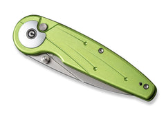 Briceag Starflare Aluminum Lime Green CIVIVI- Design Dinamic, Mecanism Button Lock