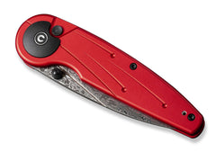 Briceag Starflare Aluminum Red Damascus CIVIVI- EDC, Lama Damascus
