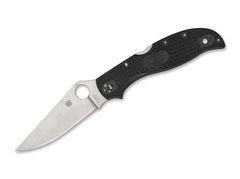 Briceag Stretch 2 XL Lightweight Black PlainEdge Spyderco- Usor, Negru