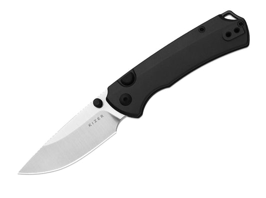 Briceag T1 BD Elmax Black Aluminum Kizer- Lamă Elmax, Mâner Aluminiu