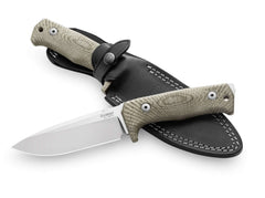 Briceag T5 Micarta Green LionSteel- Maner Solid, Otel Niolox