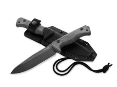 Briceag T6 Micarta Black BB LionSteel- Lama neagra CPM-3V, Maner Micarta antiderapant