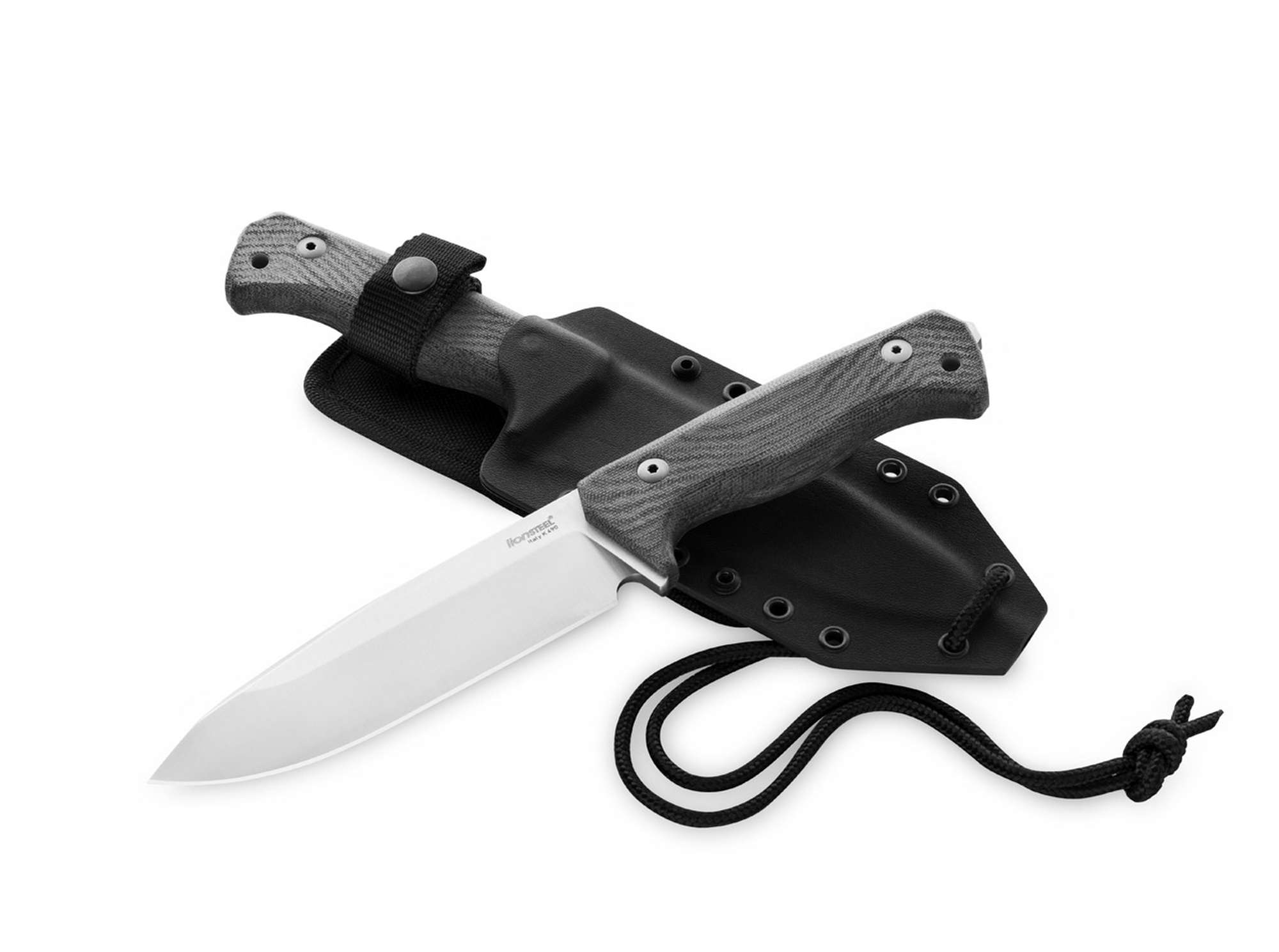 Briceag T6 Micarta Black LionSteel- Lama CPM-3V, Maner Micarta Antiderapant