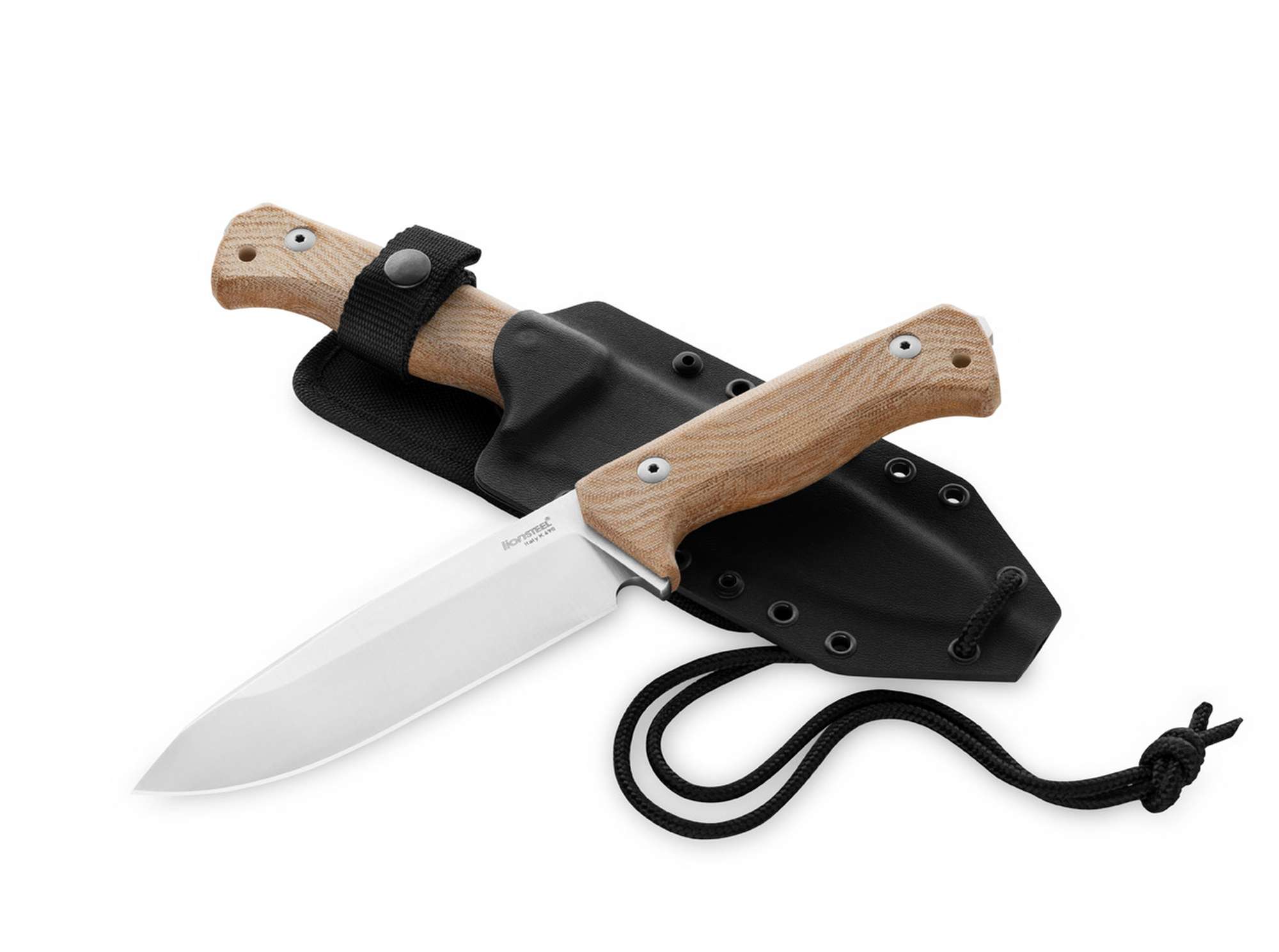 Briceag T6 Micarta Natural LionSteel- Lama CPM-3V, Maner Micarta