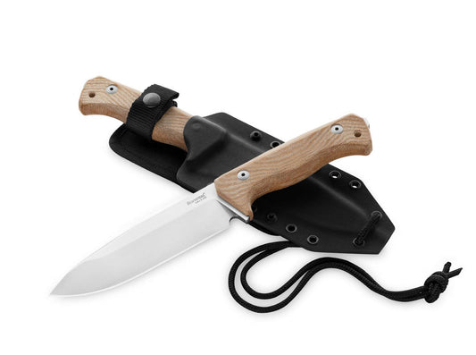 Briceag T6 Micarta Natural LionSteel- Lama CPM-3V, Maner Micarta