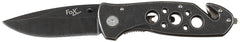 Briceag Tactic Einhand Stonewashed FoxOutdoor - Linerlock, Spărgător Geam