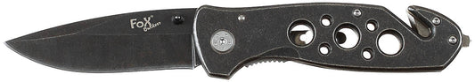 Briceag Tactic Einhand Stonewashed FoxOutdoor - Linerlock, Spărgător Geam
