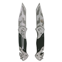 Briceag Tactic Mes + Clip H254G10 Negru - Utilitate Extremă în Teren