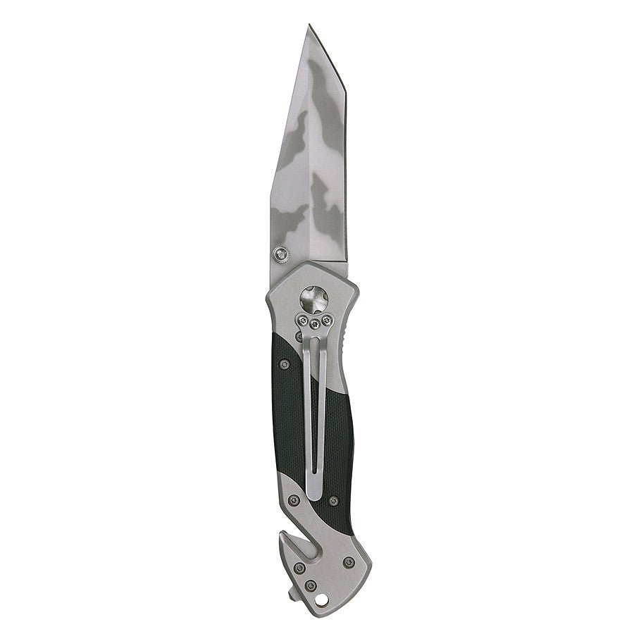 Briceag Tactic Mes + Clip H254G10 Negru - Utilitate Extremă în Teren