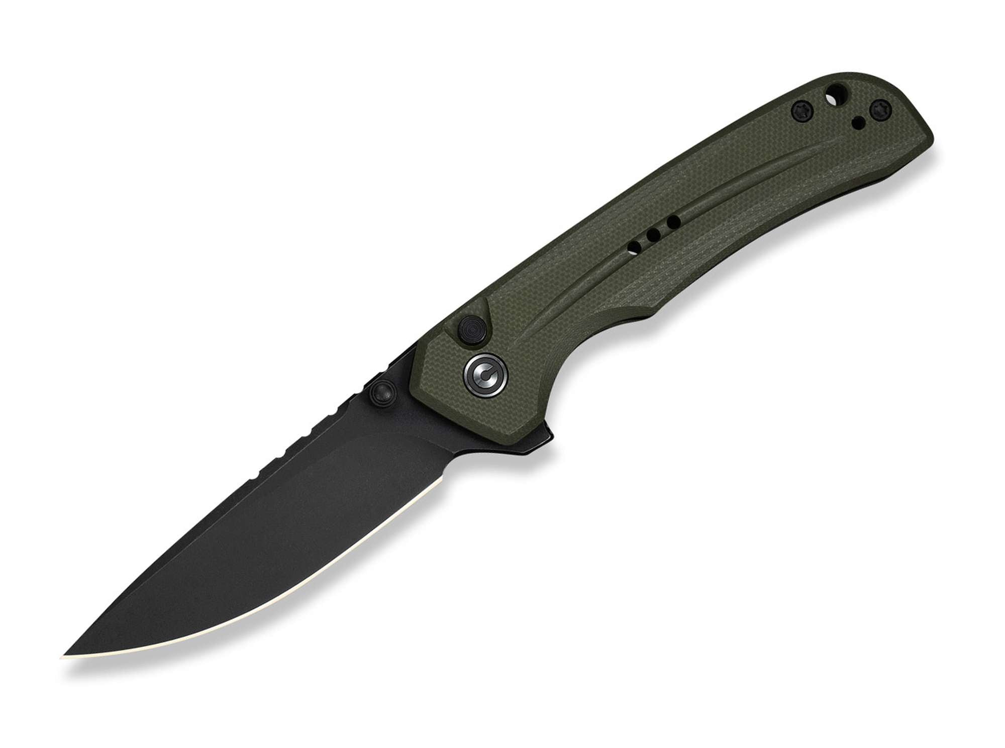 Briceag Tarask Nitro-V OD Green G10 Black Stonewash CIVIVI- Lama Nitro-V, Maner G10