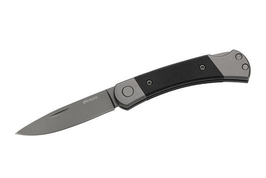 Briceag Taschenmesser Grey D2 Herbertz - Oțel D2, Acoperire Titan, Pliabil