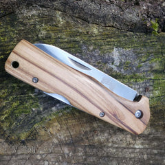 Briceag Taschenmesser Olivenholz Herbertz Selektion - Oțel 440A, Mâner Oliv, Backlock