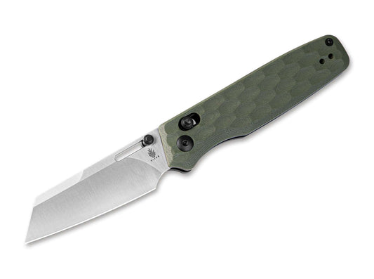 Briceag Task 154CM G10 Green Kizer- Lama Sheepfoot 154CM, Maner G10 Verde