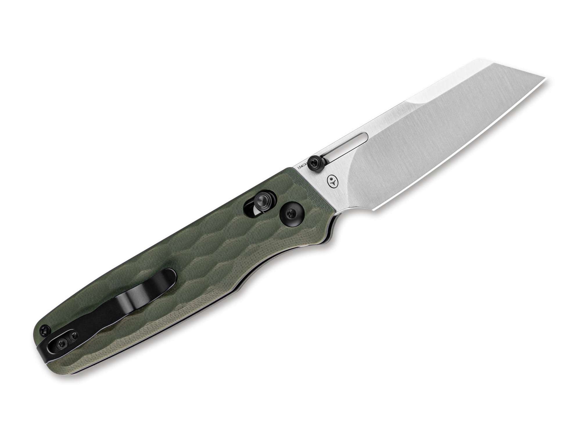 Briceag Task 154CM G10 Green Kizer- Lama Sheepfoot 154CM, Maner G10 Verde