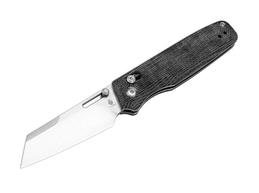 Briceag Task Micarta Black Kizer- Lama Sheepfoot 154CM, Maner Micarta Negru