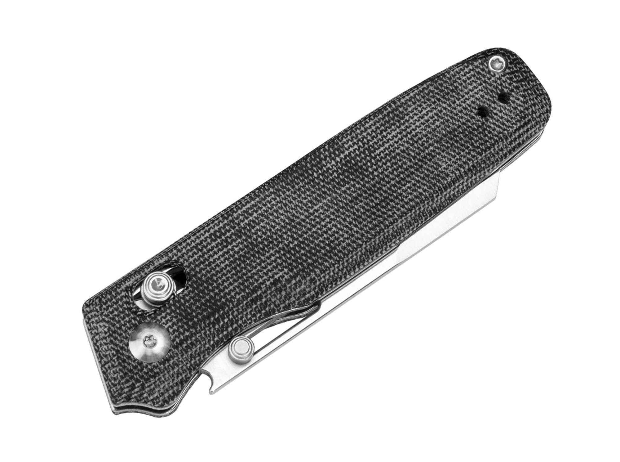 Briceag Task Micarta Black Kizer- Lama Sheepfoot 154CM, Maner Micarta Negru