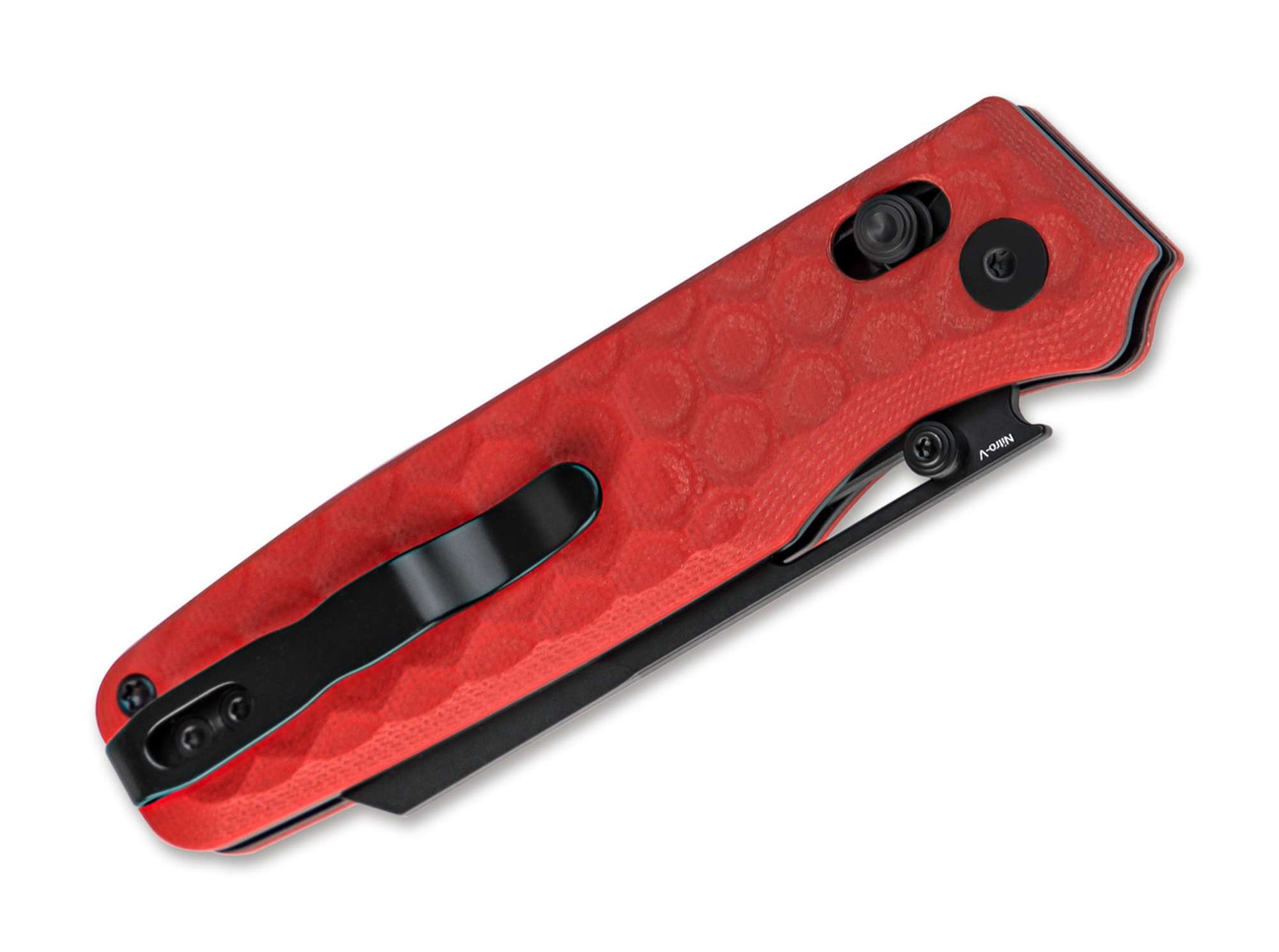 Briceag Task Nitro-V G10 Red Black Blade Kizer- Lama Neagra, Maner G10 Rosu