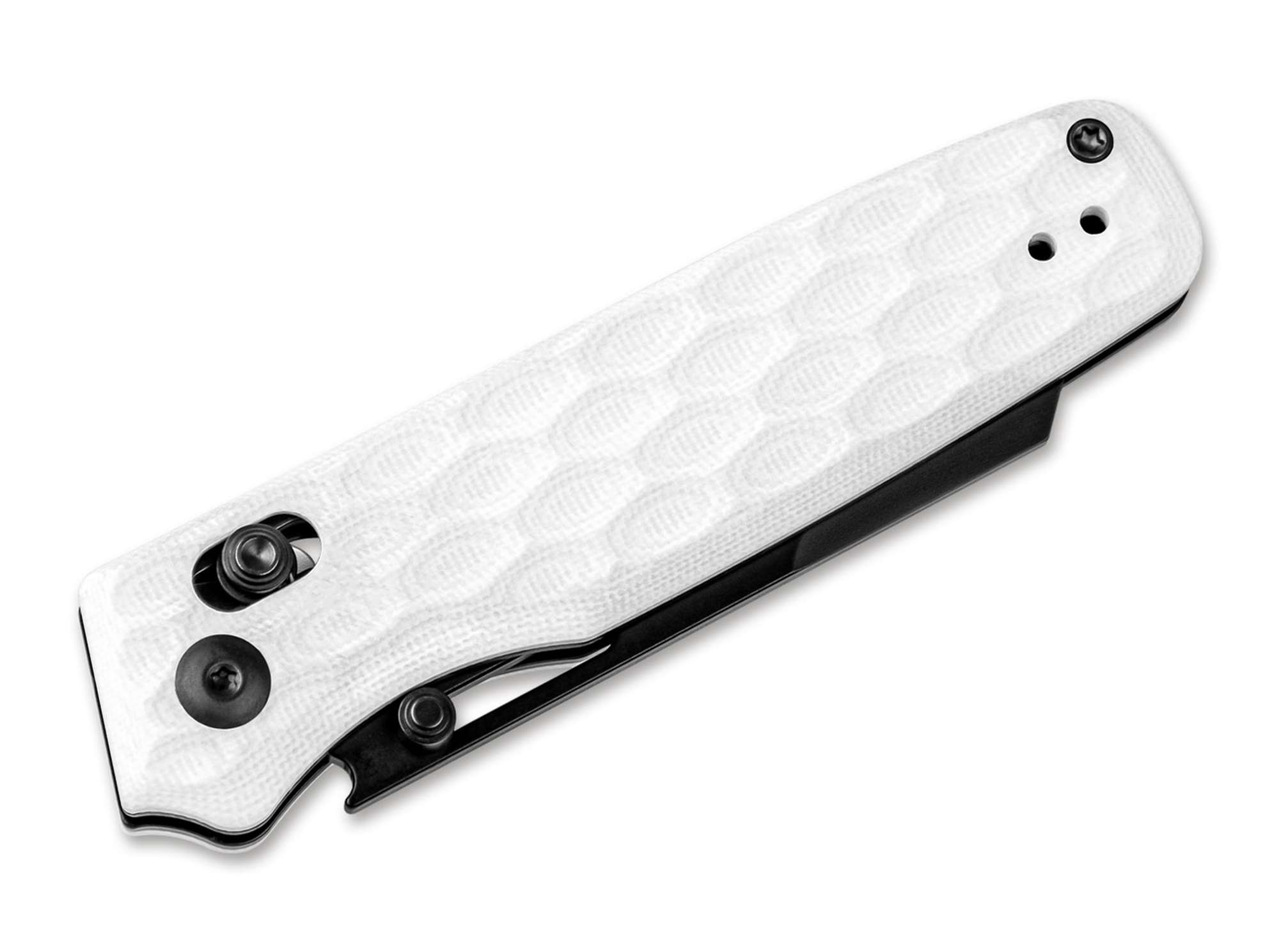 Briceag Task Nitro-V G10 White Black Blade Kizer- Lama Nitro-V, Maner G10 Alb