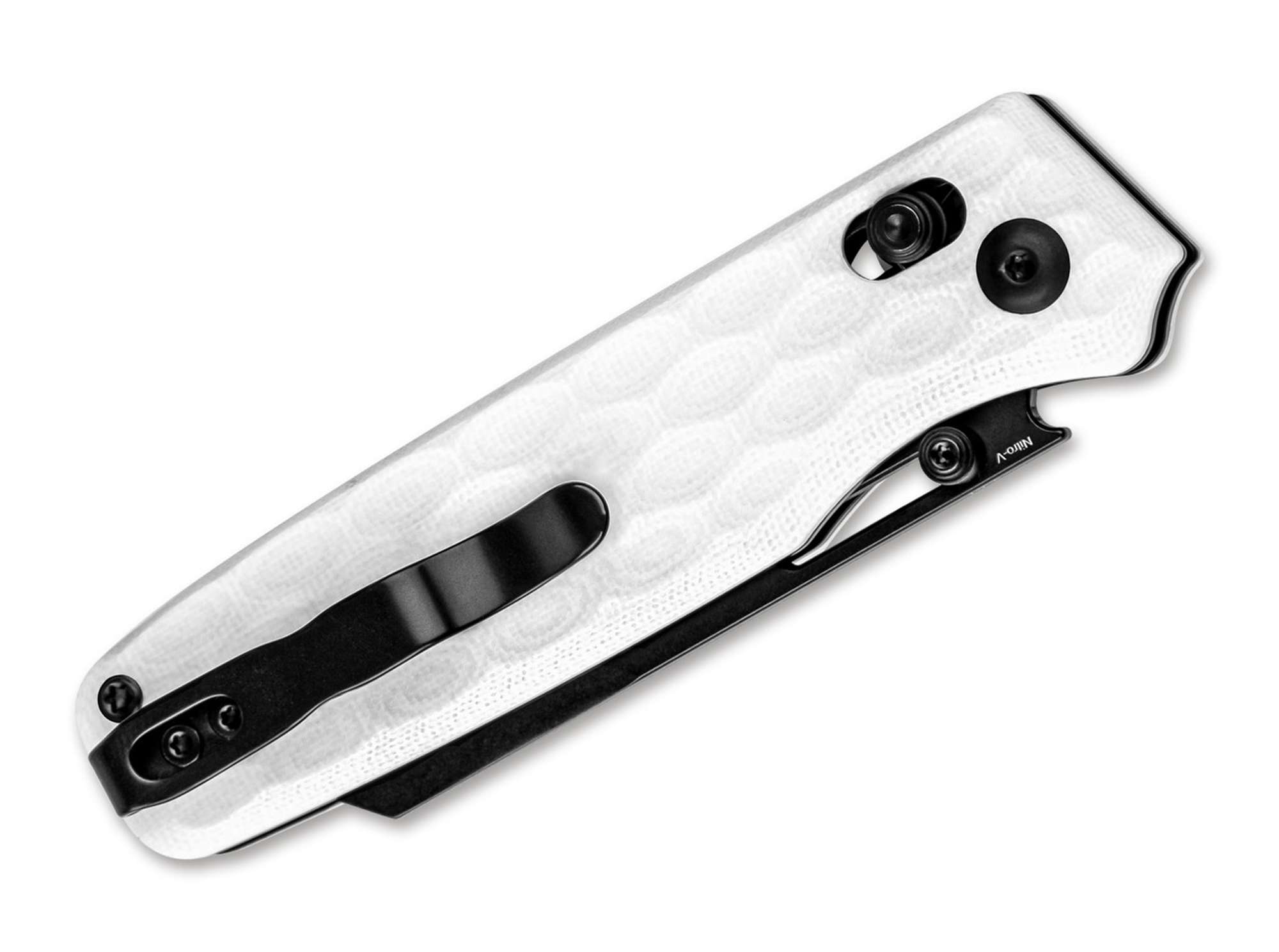 Briceag Task Nitro-V G10 White Black Blade Kizer- Lama Nitro-V, Maner G10 Alb