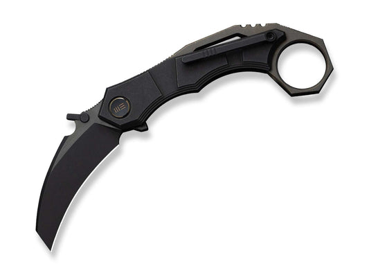 Briceag Tayra M390 Black & Bronze Ti Black Stonewashed WE Knife- Lama M390, Maner Titan