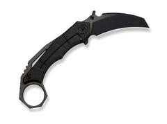 Briceag Tayra M390 Black & Bronze Ti Black Stonewashed WE Knife- Lama M390, Maner Titan