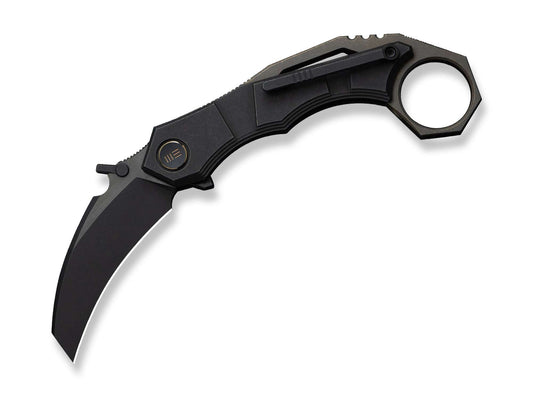 Briceag Tayra M390 Black & Bronze Ti Black Stonewashed WE Knife- Lama M390, Maner Titan