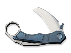 Briceag Tayra M390 Ti Blue & Grey Ti Satin WE Knife- Lama M390, Maner Titan Albastru