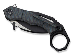 Briceag Tayra M390 Tiger Stripe Ti Black Stonewashed WE Knife- Lama M390, Maner Titan