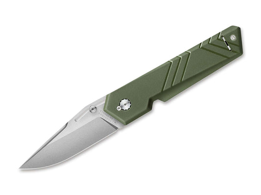 Briceag TB Outdoor Unboxer Green Boker- Design Plat, Mecanism Durabil