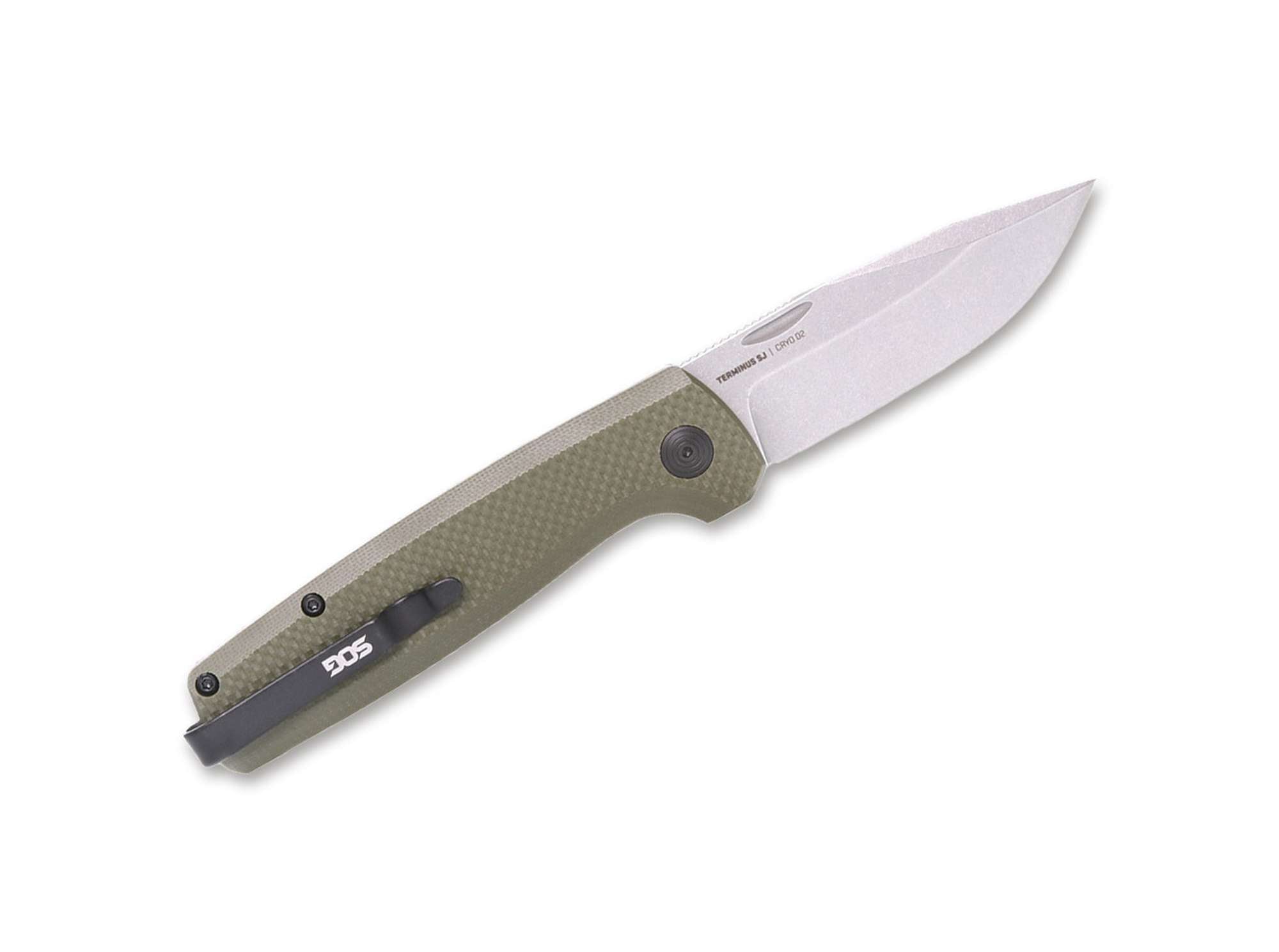 Briceag Terminus SJ OD Green SOG- Lama D2, Maner G10 OD Green