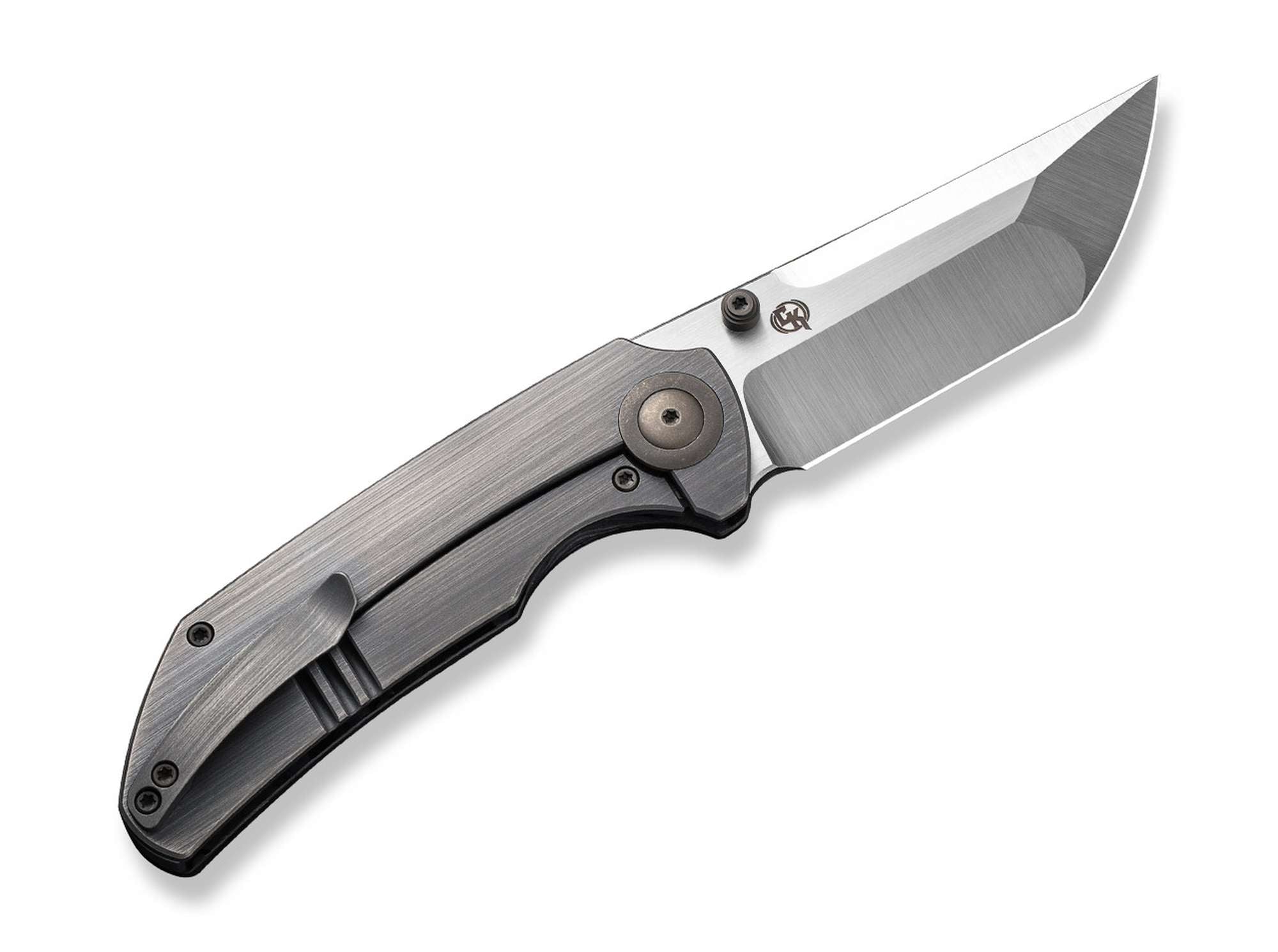 Briceag Thug XL Shredded Carbon Titan WE Knife- Lama CPM-20CV, Maner Titan/Carbon