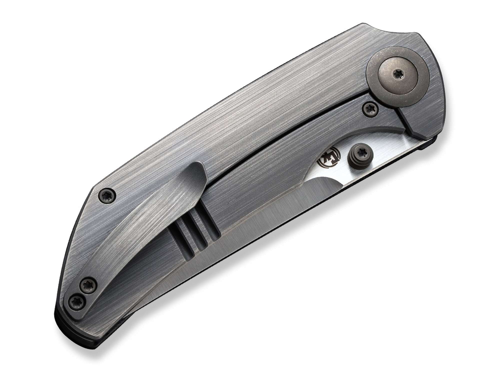 Briceag Thug XL Shredded Carbon Titan WE Knife- Lama CPM-20CV, Maner Titan/Carbon