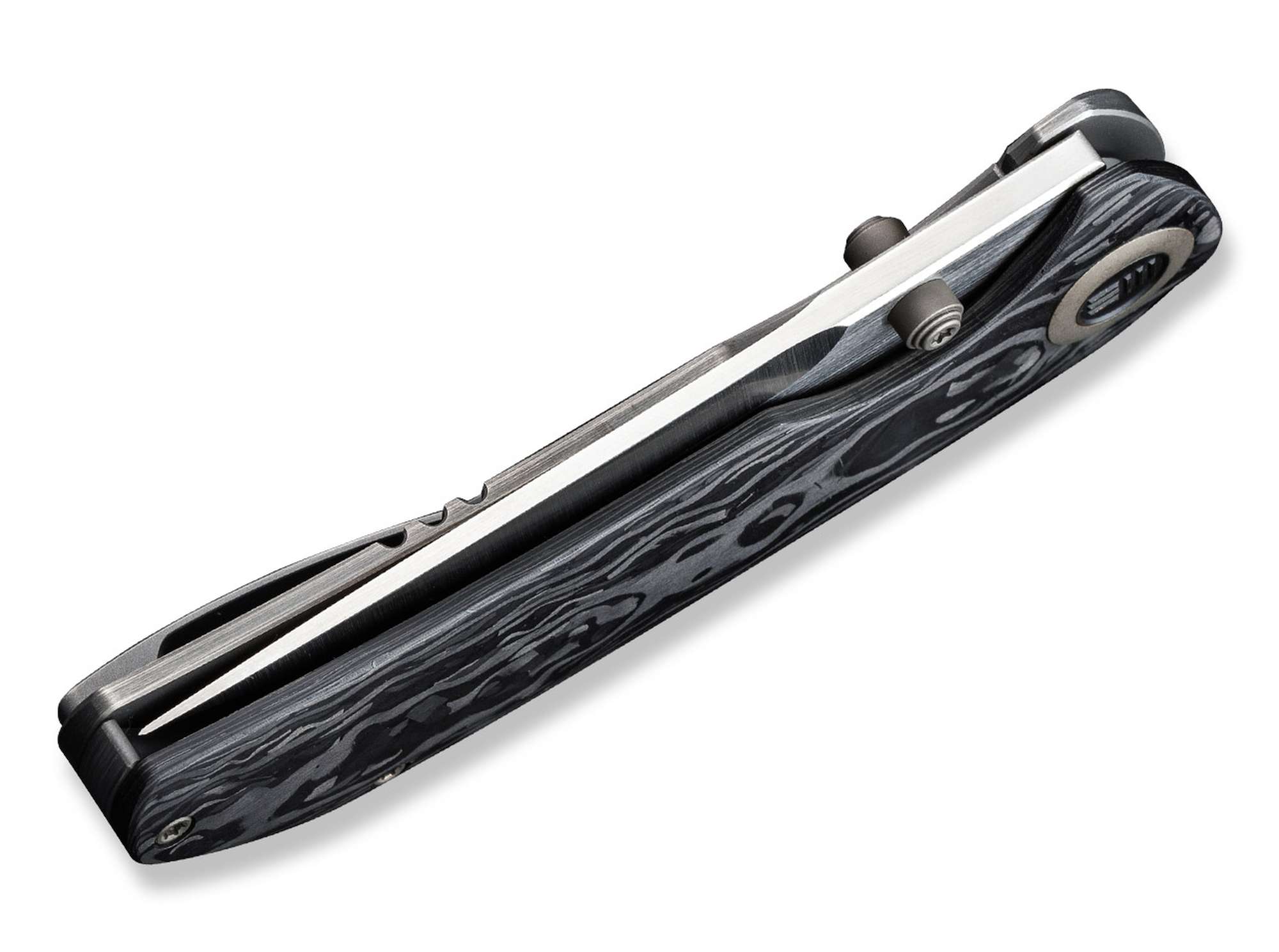 Briceag Thug XL Shredded Carbon Titan WE Knife- Lama CPM-20CV, Maner Titan/Carbon