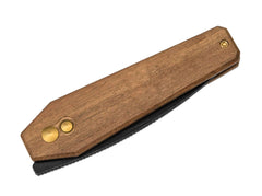 Briceag Tomb Nitro-V Black Stonewash Mkuruti Wood Kizer- Design Unic, EDC