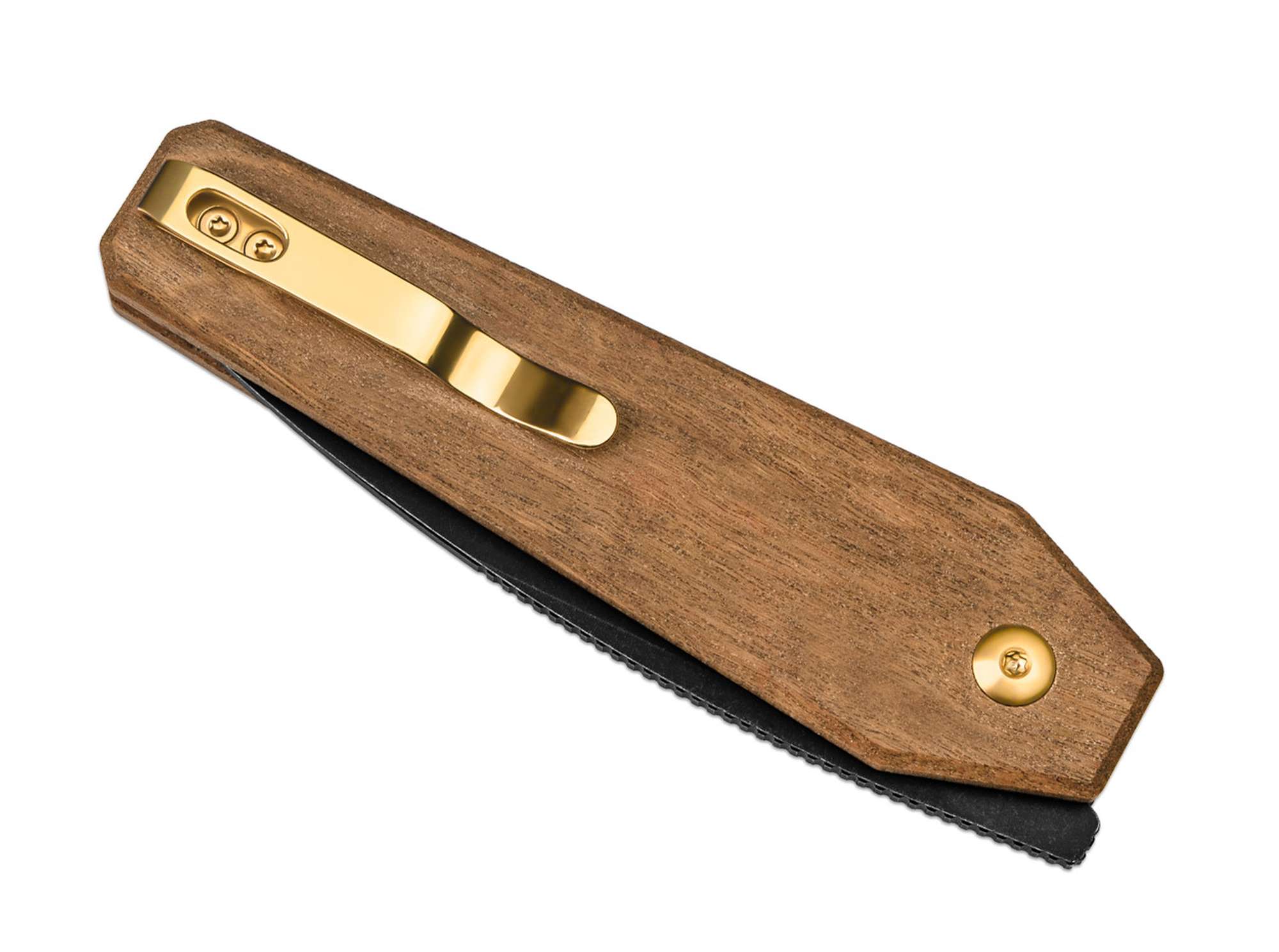 Briceag Tomb Nitro-V Black Stonewash Mkuruti Wood Kizer- Design Unic, EDC