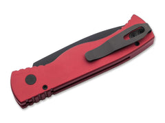 Briceag TR-2 T203 Red Aluminum Pro-Tech- Maner Aluminiu Rosu, Deschidere Automata