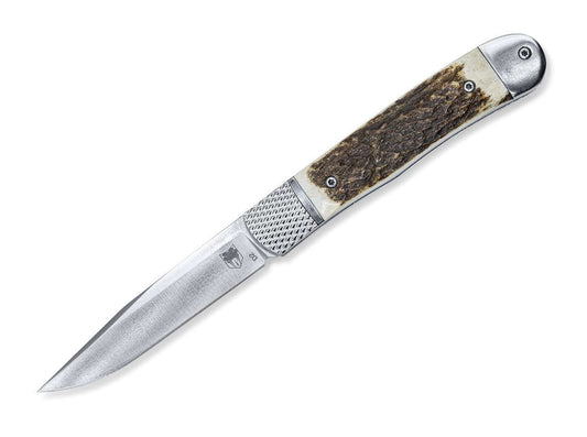 Briceag Trapper Hidden Release Stag CobraTec- Deschidere Ascunsă, Design Fiabil