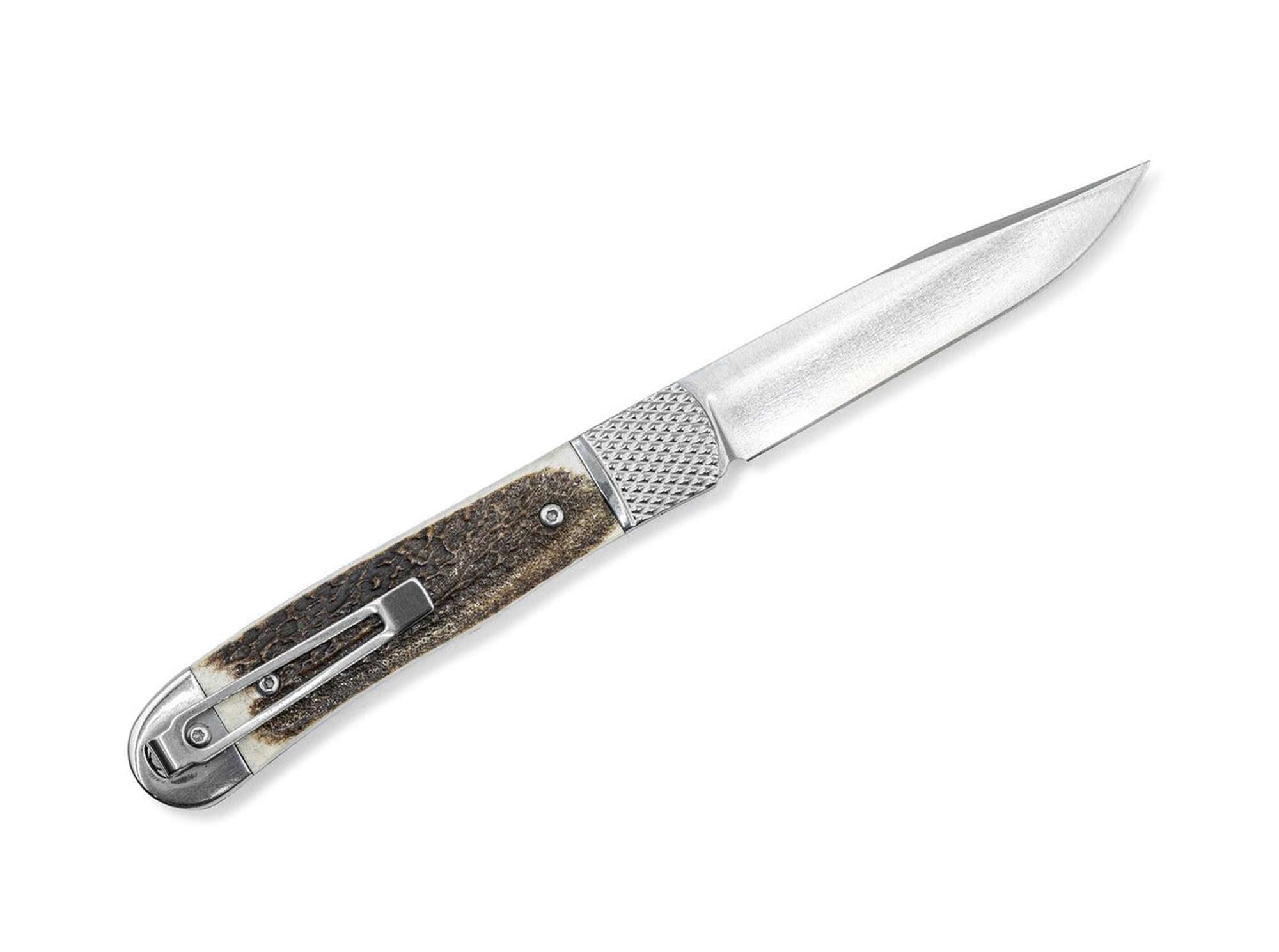 Briceag Trapper Hidden Release Stag CobraTec- Deschidere Ascunsă, Design Fiabil