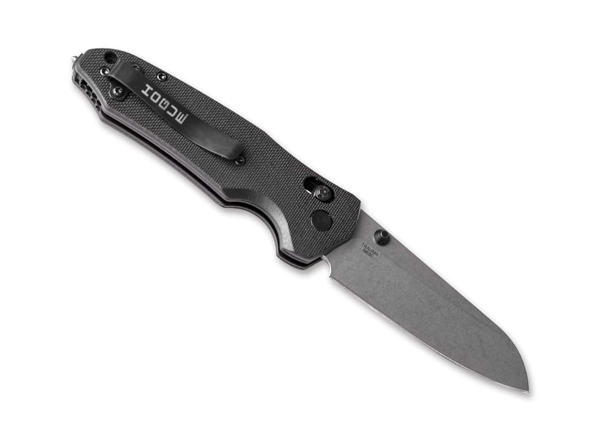 Briceag Trauma First Response Tool 3.4 G10 Solid Black Stone Tumbled Hogue- EDC, Util