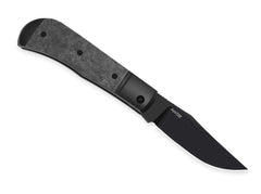 Briceag Trestle S45VN Black Ti CF DLC Kizer- Otel S45VN, Mecanism Slipjoint