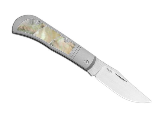 Briceag Trestle S45VN Ti Mother of Pearl Kizer- Lama S45VN, Maner Titan-Sidef