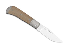 Briceag Trestle Ti Natural Micarta Kizer- Lama, Maner Ti Micarta