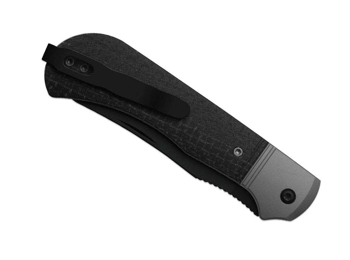 Briceag Trestle TP AirTi Kizer Negru – 2 Lame Oțel BD1N, Mâner Aluminiu - poza 5