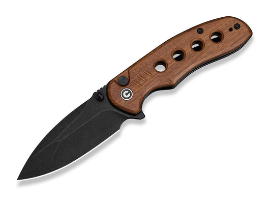 Briceag Triptych Guibourtia Black Stonewashed CIVIVI- Lock, Flip