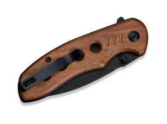 Briceag Triptych Guibourtia Black Stonewashed CIVIVI- Lock, Flip